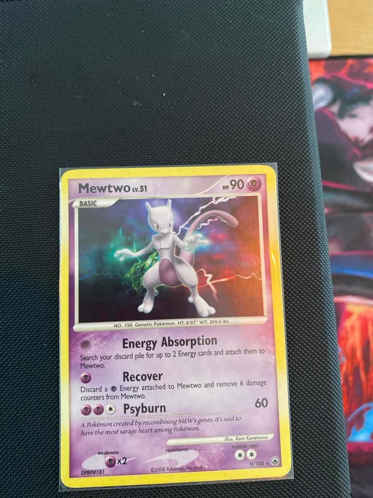 Mewtwo Pokémon Kaart DPBP#181 - Zeldzaam, Ophalen of Verzenden, Zo goed als nieuw, Losse kaart