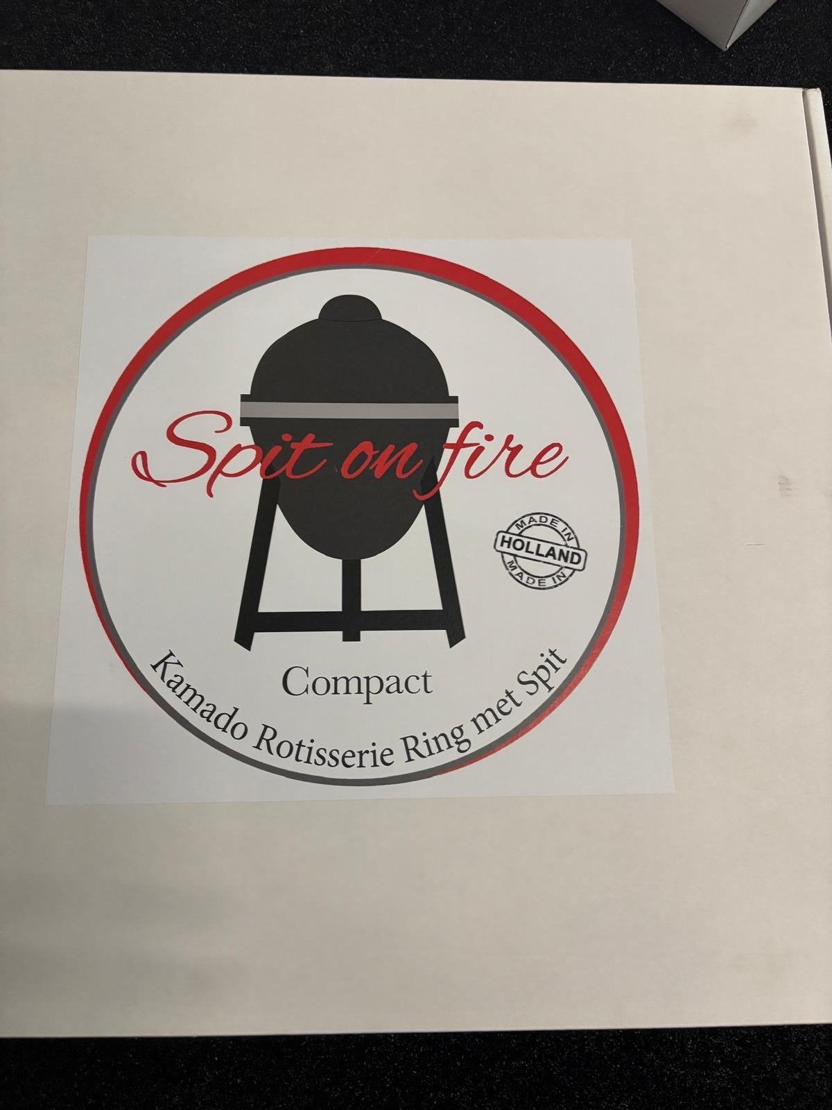 Spit on Fire Compact Kamado Rotisserie Ring met Spit, Ophalen of Verzenden, Nieuw
