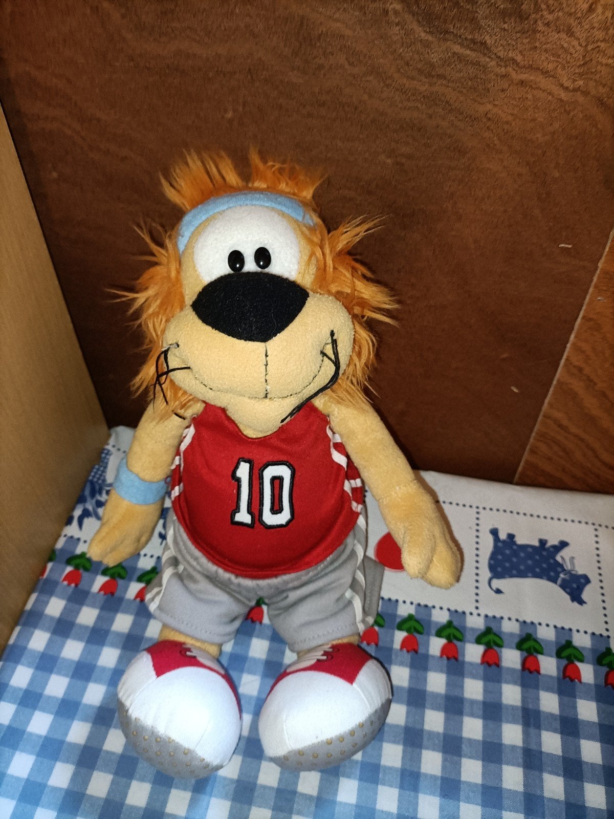 Loekie de Leeuw knuffel basketballer basketbal 🏀, Ophalen of Verzenden, Zo goed als nieuw, Overige typen