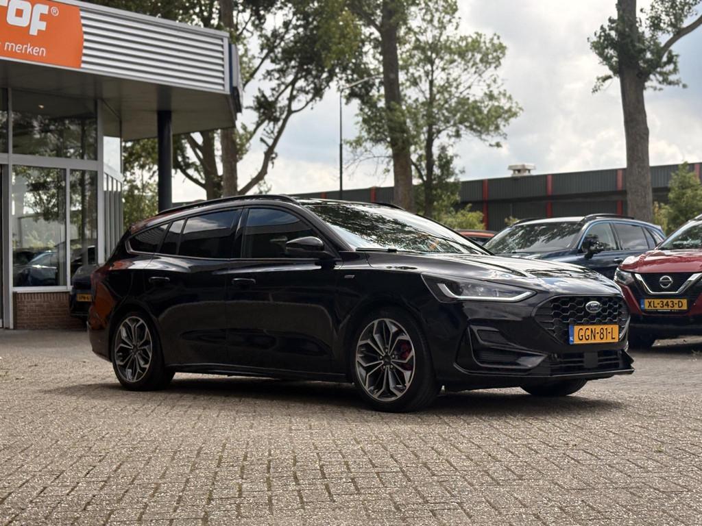 Ford Focus 1.0 EcoBoost Hybrid 125 pk ST Line X Wagon Groot, Gebruikt, Euro 6, Zwart, Origineel Nederlands
