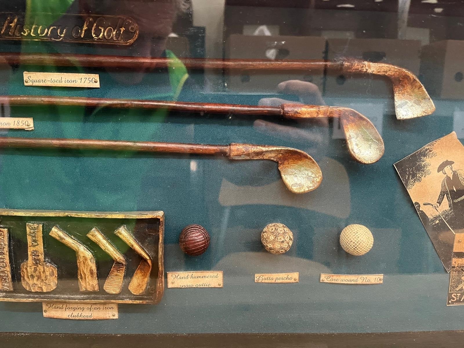 Unieke Golf Geschiedenis Vitrine - Decoratief Kunstwerk, Xx, Xx, Ophalen of Verzenden, Xx