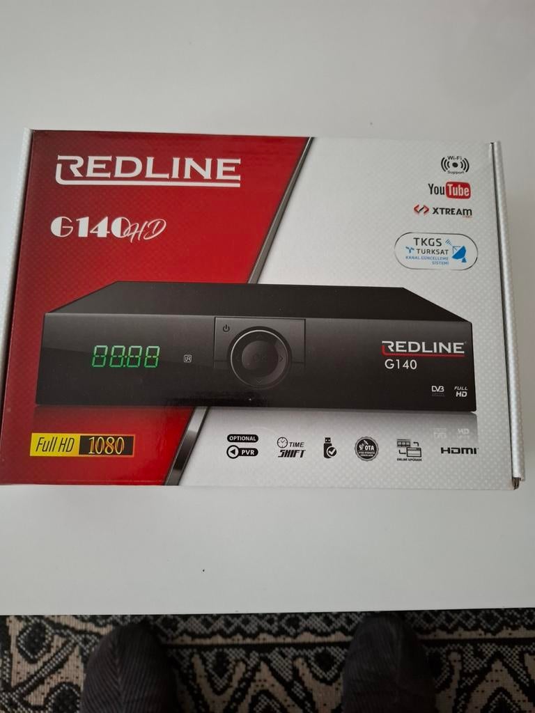 Nieuwe Redline G140HD Satelliet Ontvanger - Compleet, Ophalen of Verzenden, Nieuw, Decoder