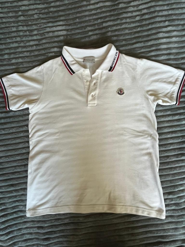 Moncler Polo, Ophalen of Verzenden, Gedragen, Overige maten, Wit