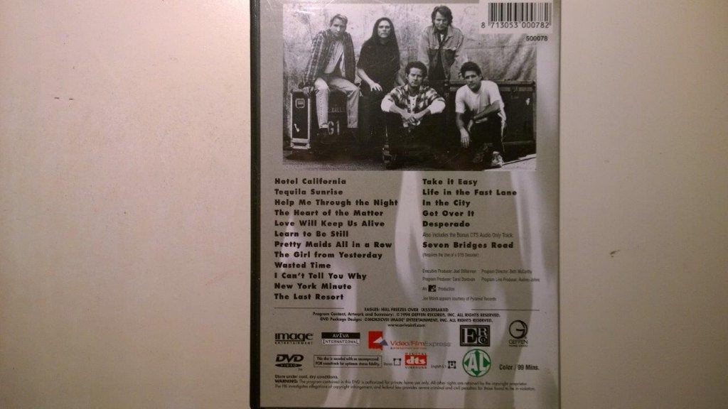 Eagles - Hell Freezes Over (DVD), Cd's en Dvd's, Alle leeftijden, Ophalen of Verzenden, Zo goed als nieuw, Verzameling