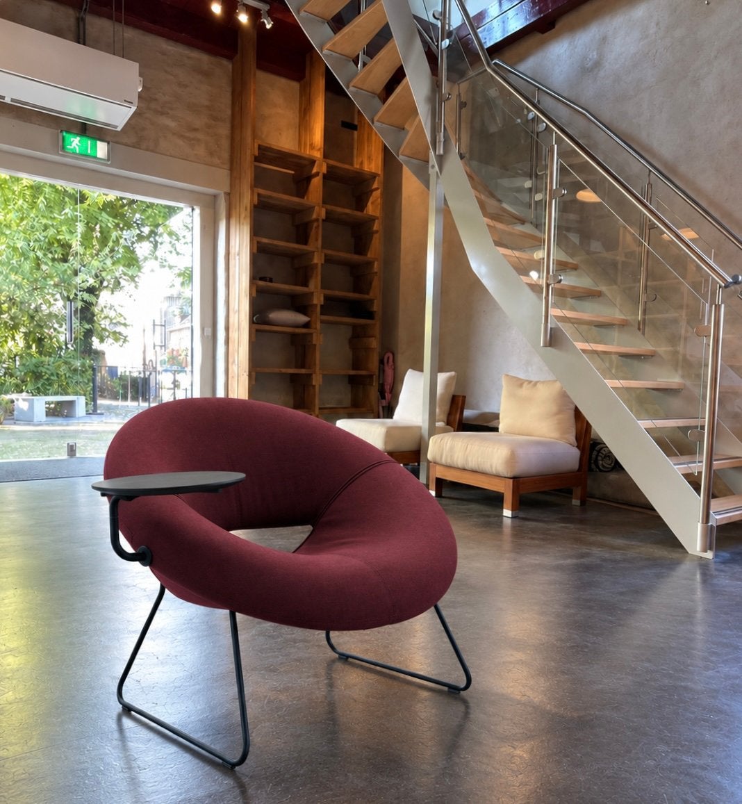 Leolux Mimas fauteuil met bijzettafel NIEUW