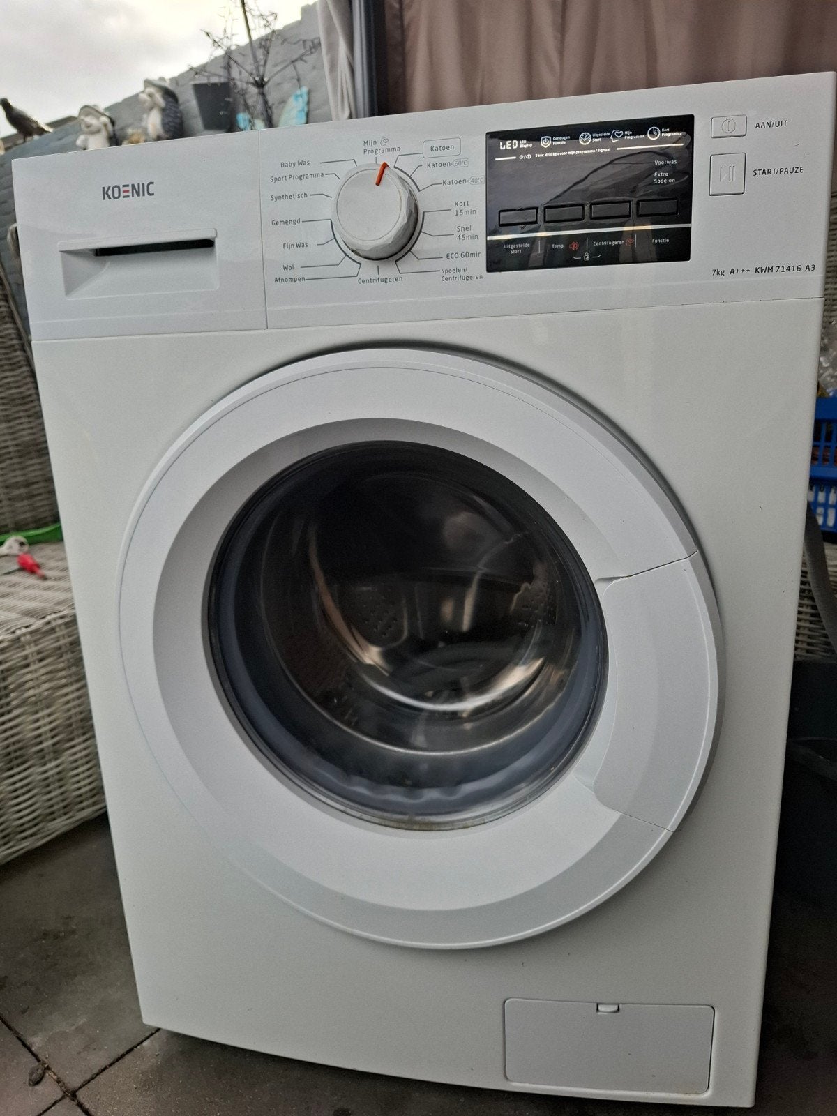 Koenic KWM 71416 A3 Wasmachine 7kg A+++, Ophalen, 6 tot 8 kg, Gebruikt, Voorlader