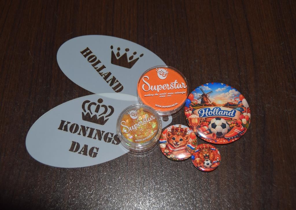 schmink koningsdag nederland holland NIEUW splitcake, Ophalen of Verzenden, Nieuw, Schmink, Oranje of Koningsdag