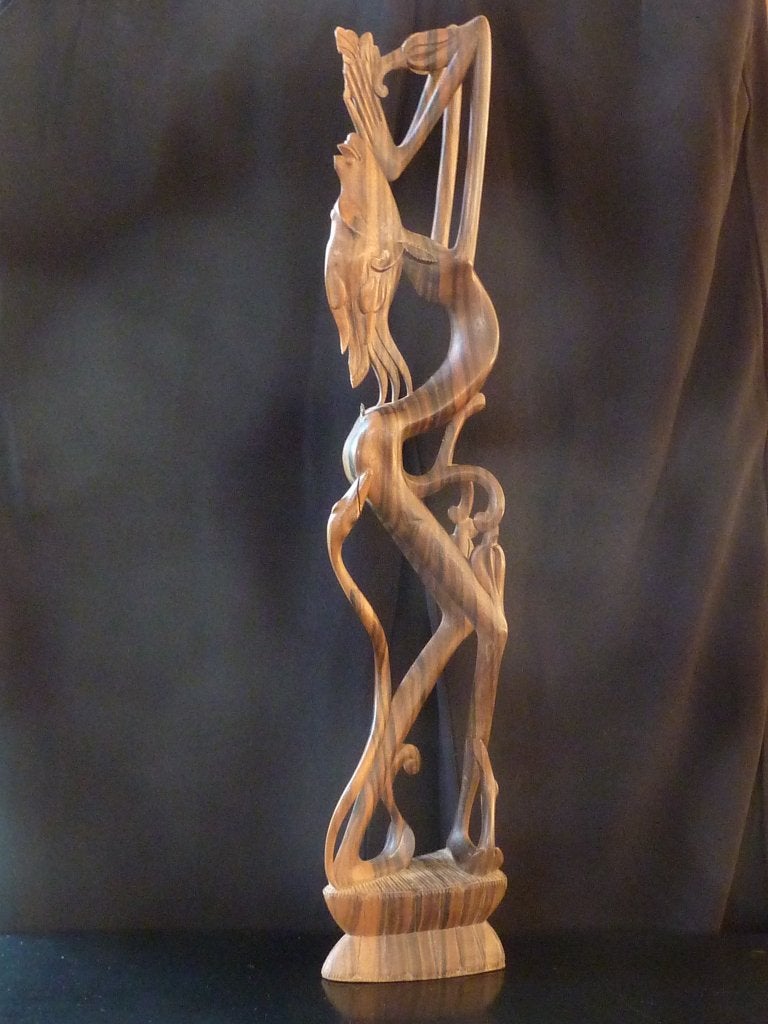 Bali, Balinees beeld, Art Deco,Acintya,Tintya,signatuur,50cm, Antiek en Kunst, Overige onderwerpen, Art deco, Gemerkt, Beeld