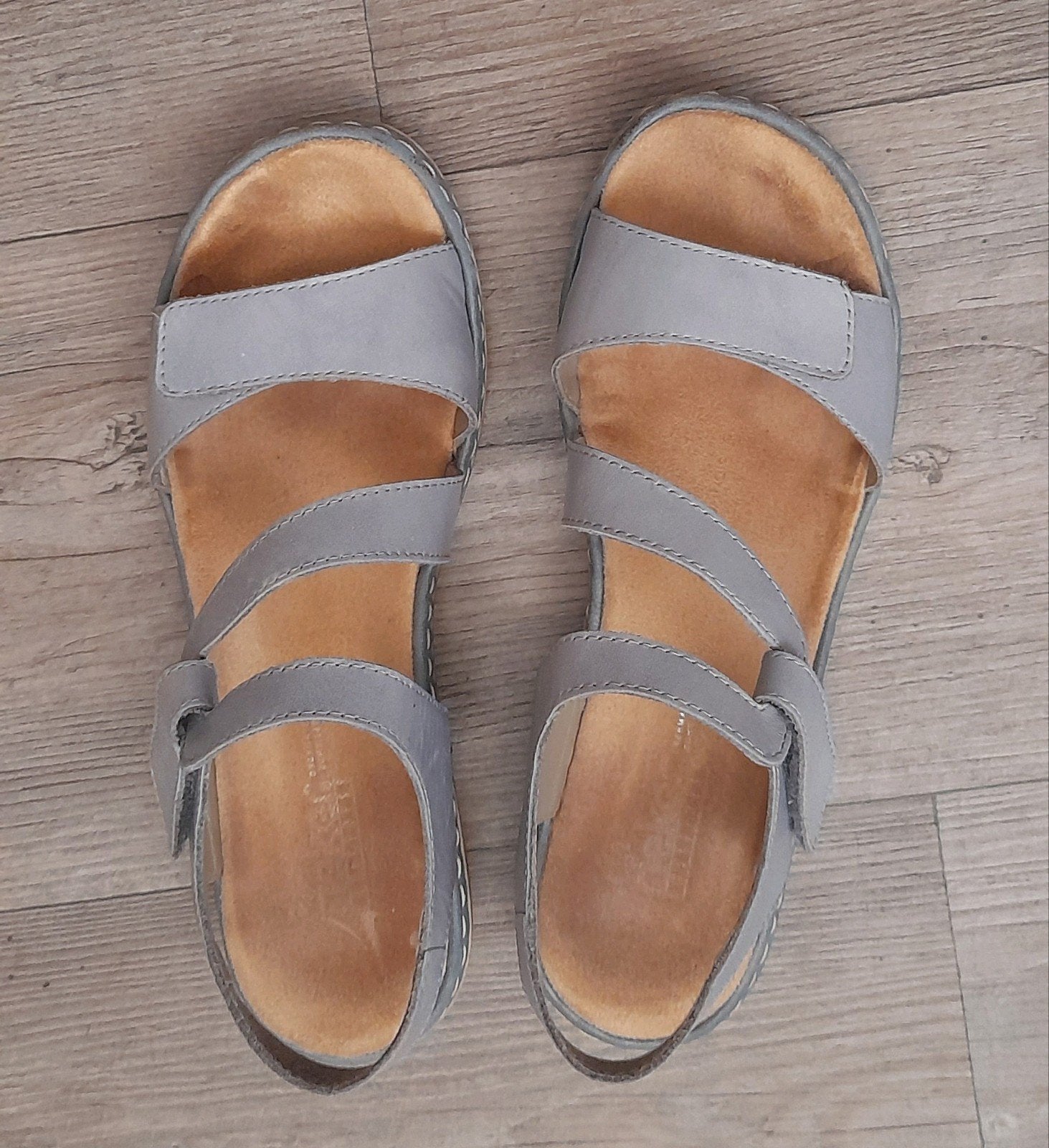 Rieker sandalen grijs maat 40., Zo goed als nieuw, Grijs, Rieker, Sandalen of Muiltjes