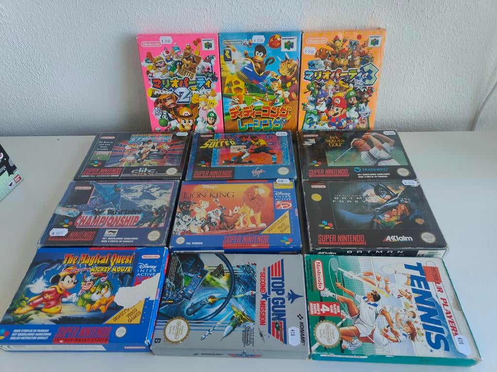 Grote partij SNES games - Compleet met handleiding (op 2 na), Ophalen of Verzenden, Gebruikt