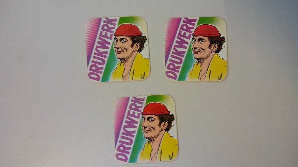Drukwerk Harry Slinger vintage artiest pop sticker stickers, Ophalen of Verzenden, Zo goed als nieuw, Overige typen