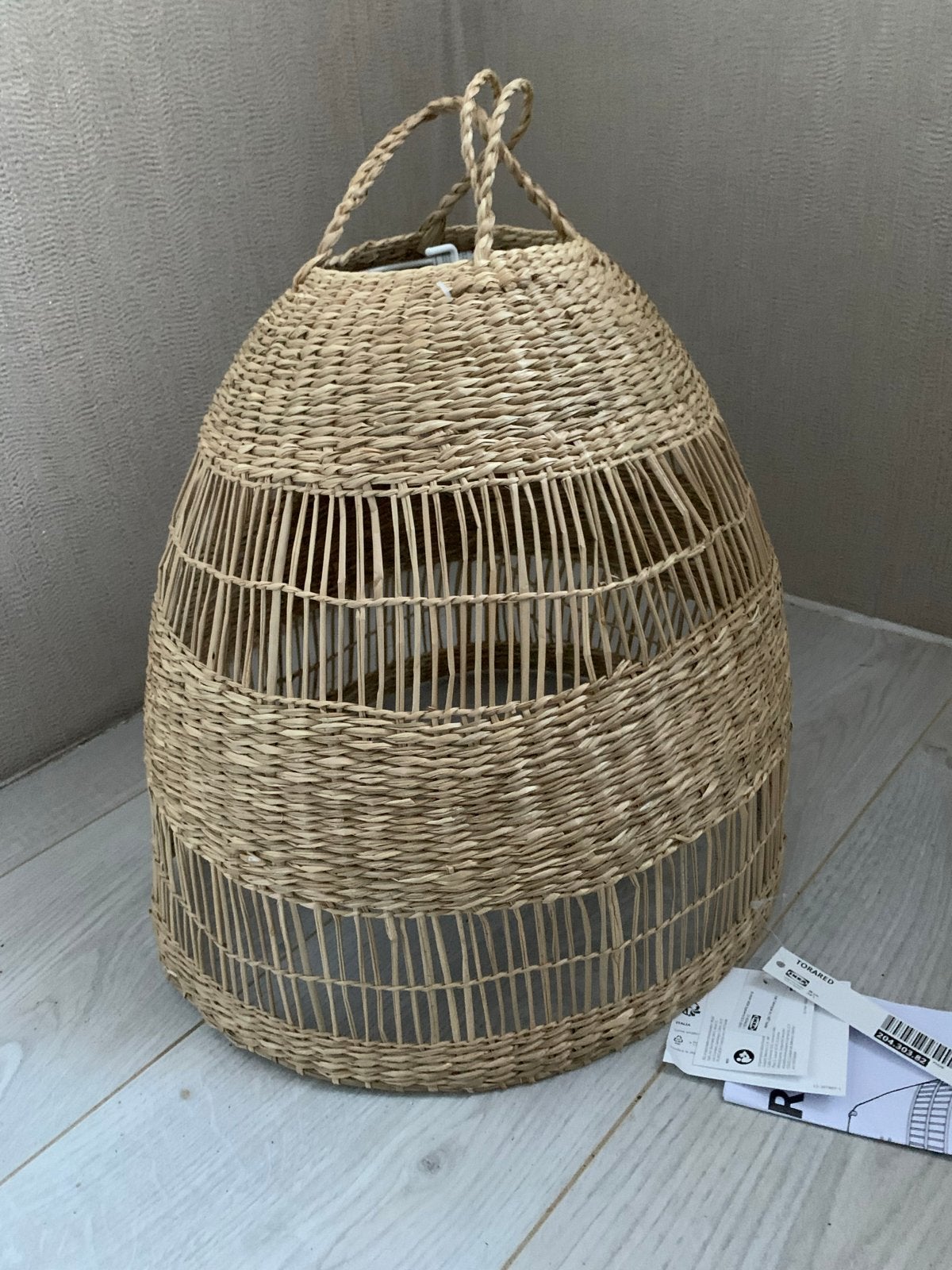 IKEA Torared Hanglamp - Natuurlijk materiaal, Natuurlijk materiaal, Beige, Nieuw, Overige vormen