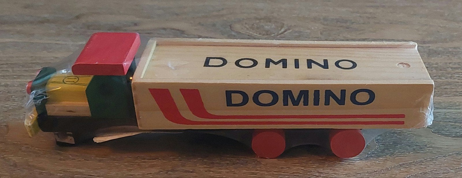 Vintage Houten Dominovrachtwagen - Van der Meulen, Ophalen of Verzenden, Nieuw, Jongen of Meisje