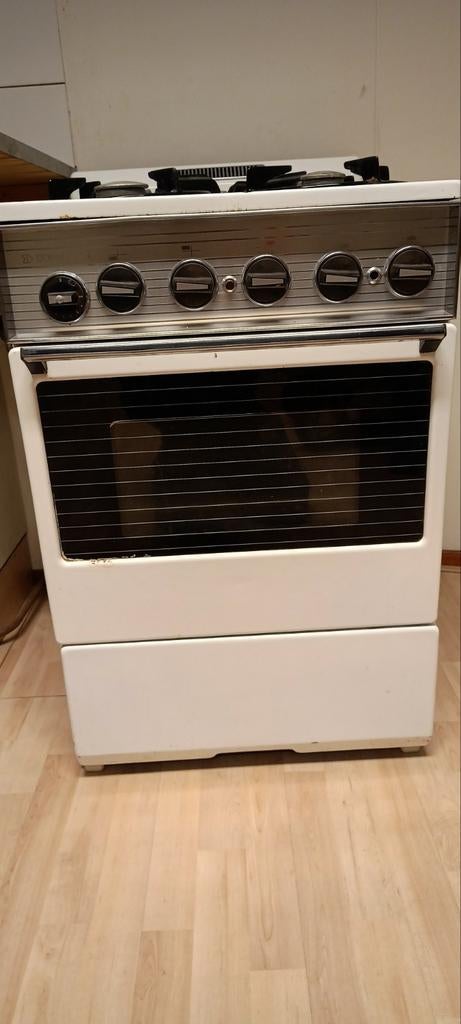 Dordrecht Gasfornuis met Oven - Vrijstaand, Witgoed en Apparatuur, Ophalen, Gebruikt, 60 cm of meer, 4 kookzones