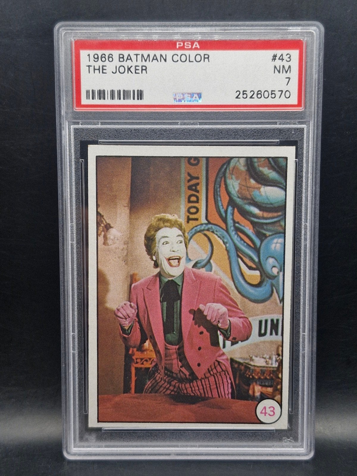 The joker 1966 batman Color #43 psa 7, Verzenden, Zo goed als nieuw, Losse kaart