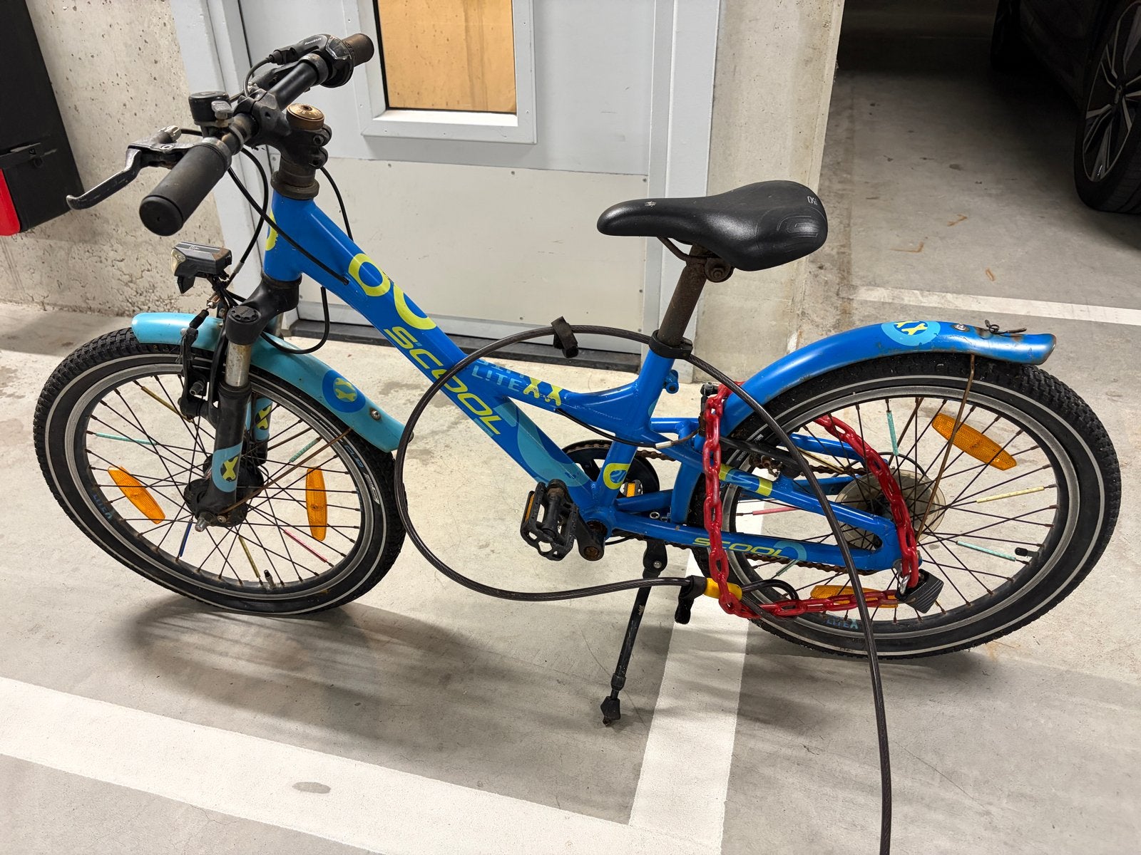 S'COOL lite xx kinderfiets - Blauw, 20 inch, Ophalen, Gebruikt, Velgrem, 20 inch of meer