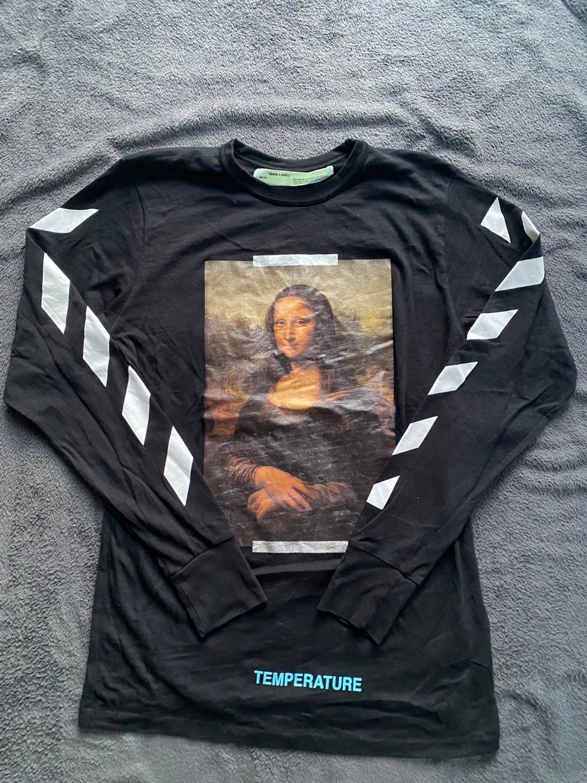 Off-White Mona Lisa Black Longsleeve, Ophalen of Verzenden, Zo goed als nieuw, Maat 52/54 (L), Zwart