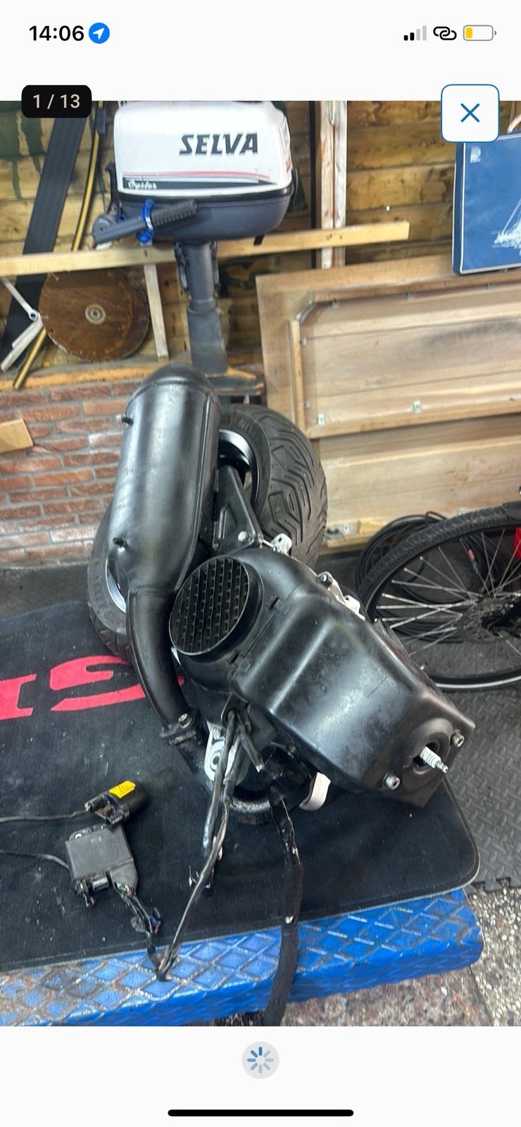 Skipper 125cc blok, Fietsen en Brommers, Brommeronderdelen | Scooters, Ophalen, Zo goed als nieuw, Blok, Piaggio