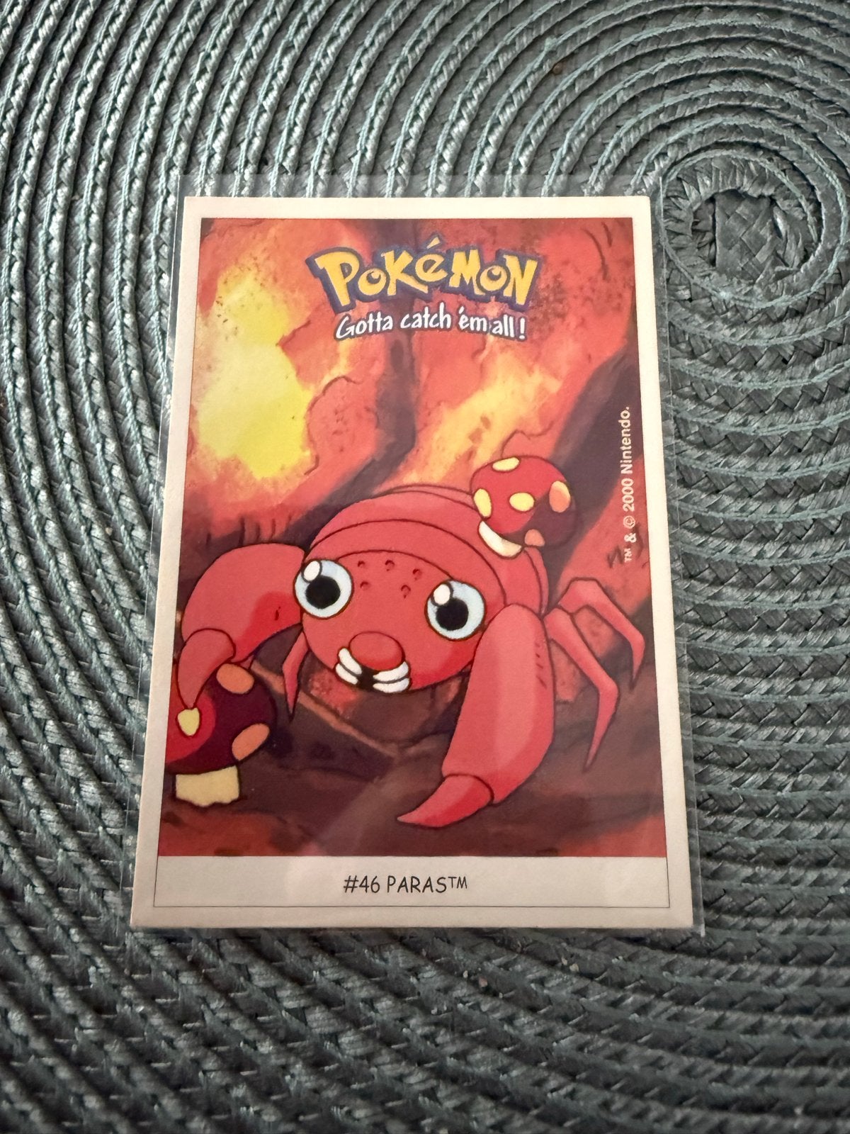 Dunkin Boomer Pokémon Sticker #46 Paras, Ophalen of Verzenden, Gebruikt, Losse kaart