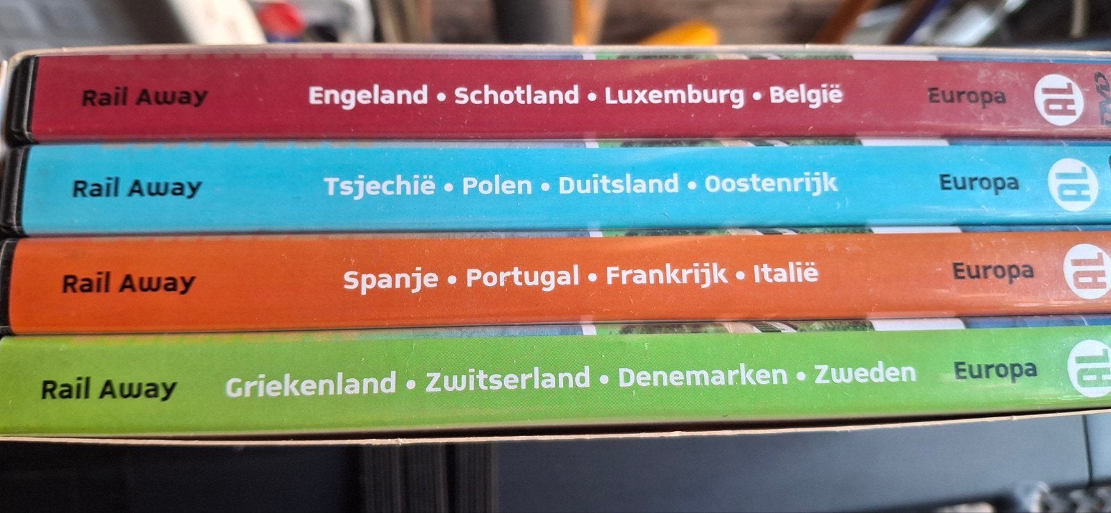 Rail Away Europa DVD Boxset - 16 landen, 5 uur treinplezier, Cd's en Dvd's, Ophalen, Alle leeftijden, Nederlands, Zo goed als nieuw