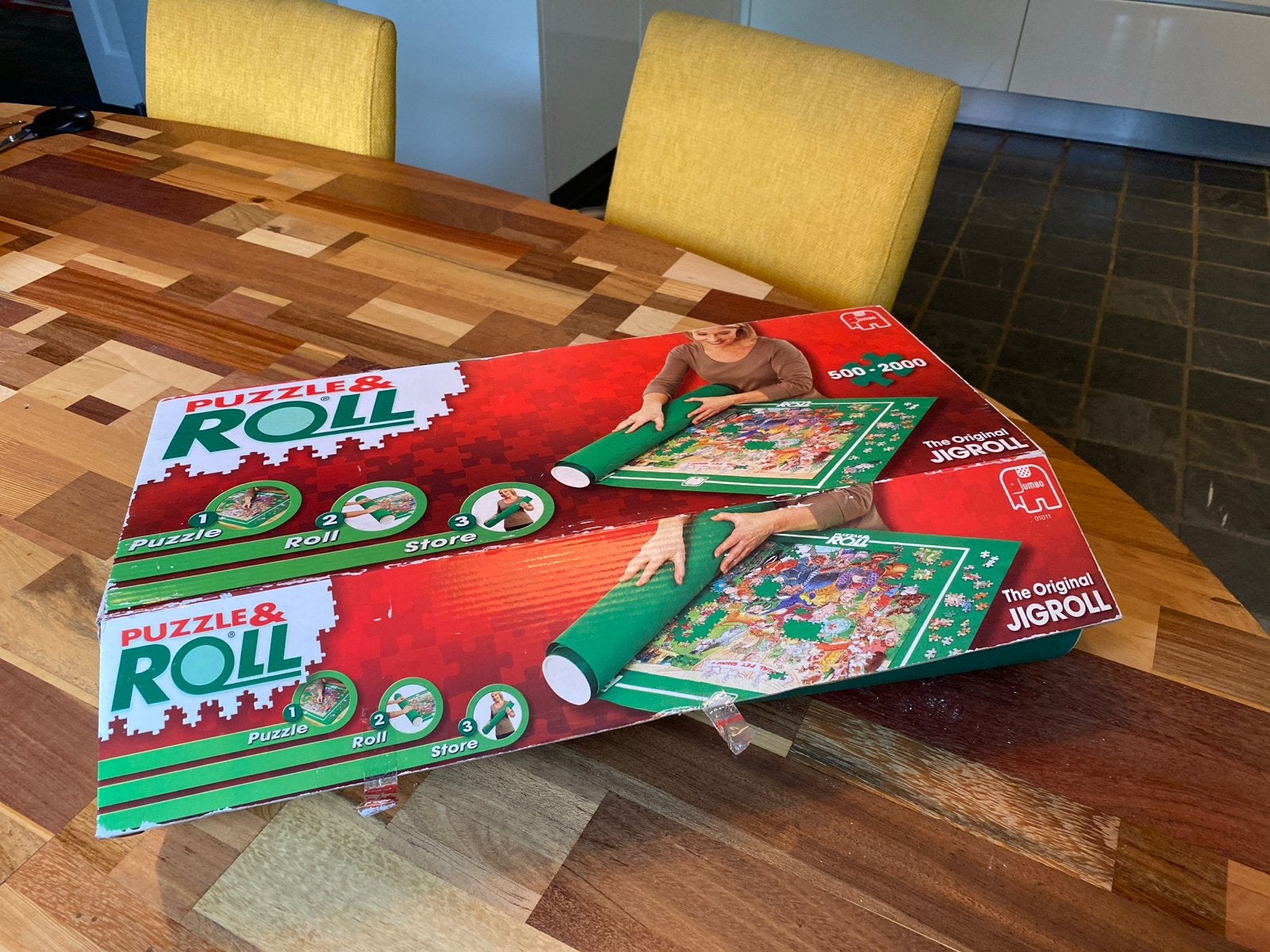 Jumbo Puzzle & Roll - Puzzelmat voor 500-2000 stukjes, Ophalen of Verzenden, 500 t/m 1500 stukjes, Gebruikt, Overige typen