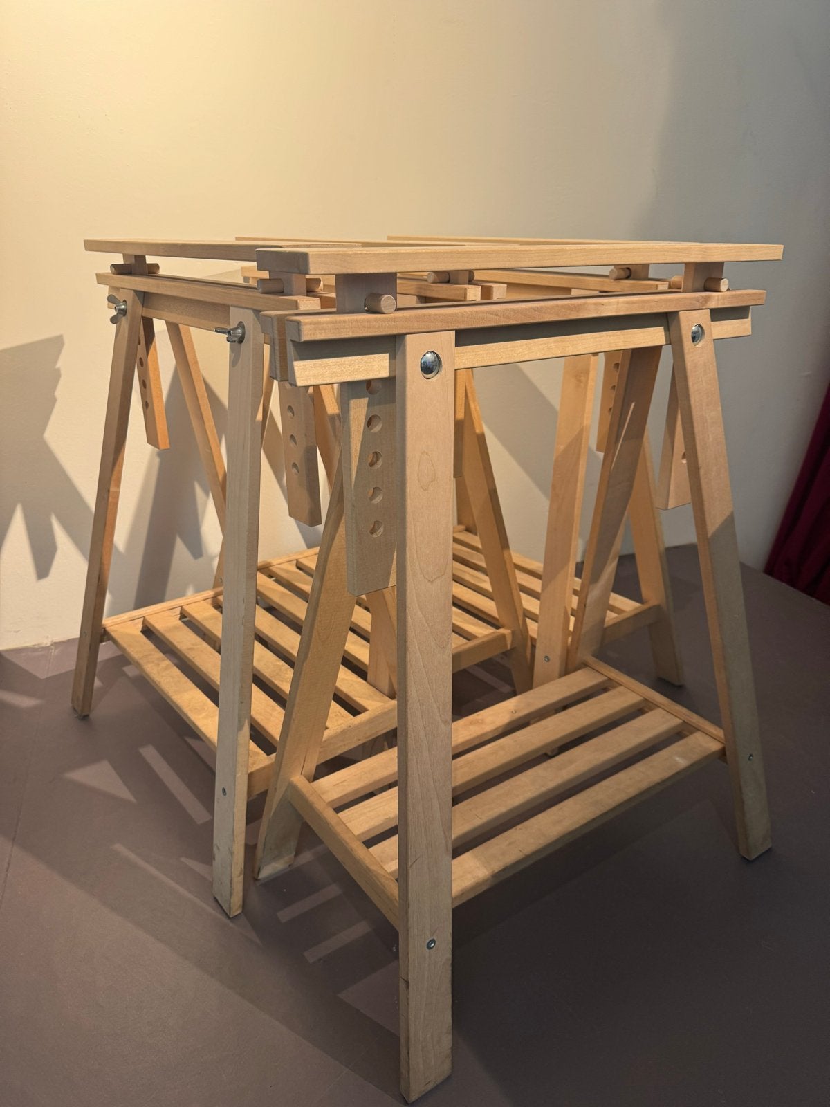 4x IKEA Mittback schragen - verstelbaar en stevig, Huis en Inrichting, Ophalen of Verzenden, Gebruikt