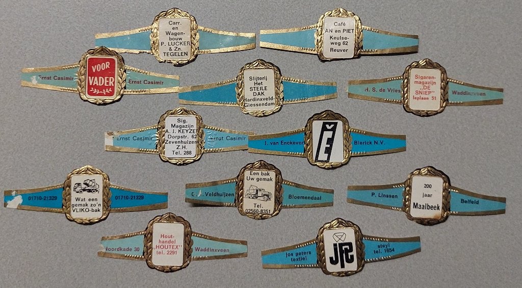Sigarenbandjes, Ophalen of Verzenden, Gebruikt, Sigarenbandjes