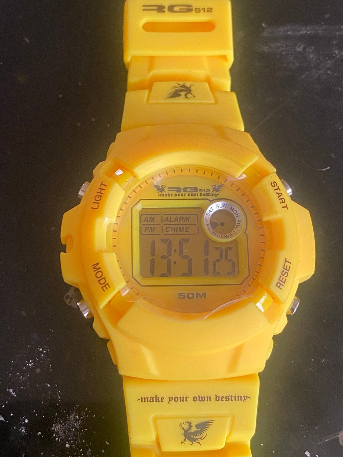 RG512 horloge (model G32311-004), Ophalen of Verzenden, Nieuw, Geel, Android