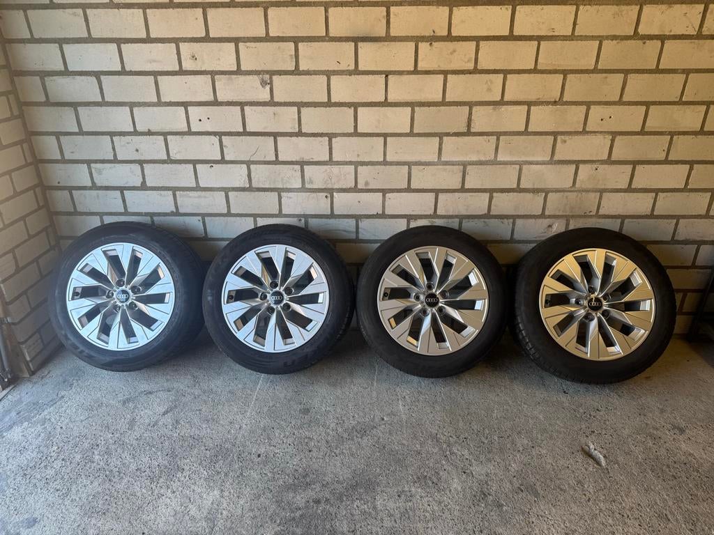 Audi 16 inch 5x112 velgen met zomerbanden, Auto-onderdelen, Banden en Velgen, Ophalen, Gebruikt, 16 inch, .