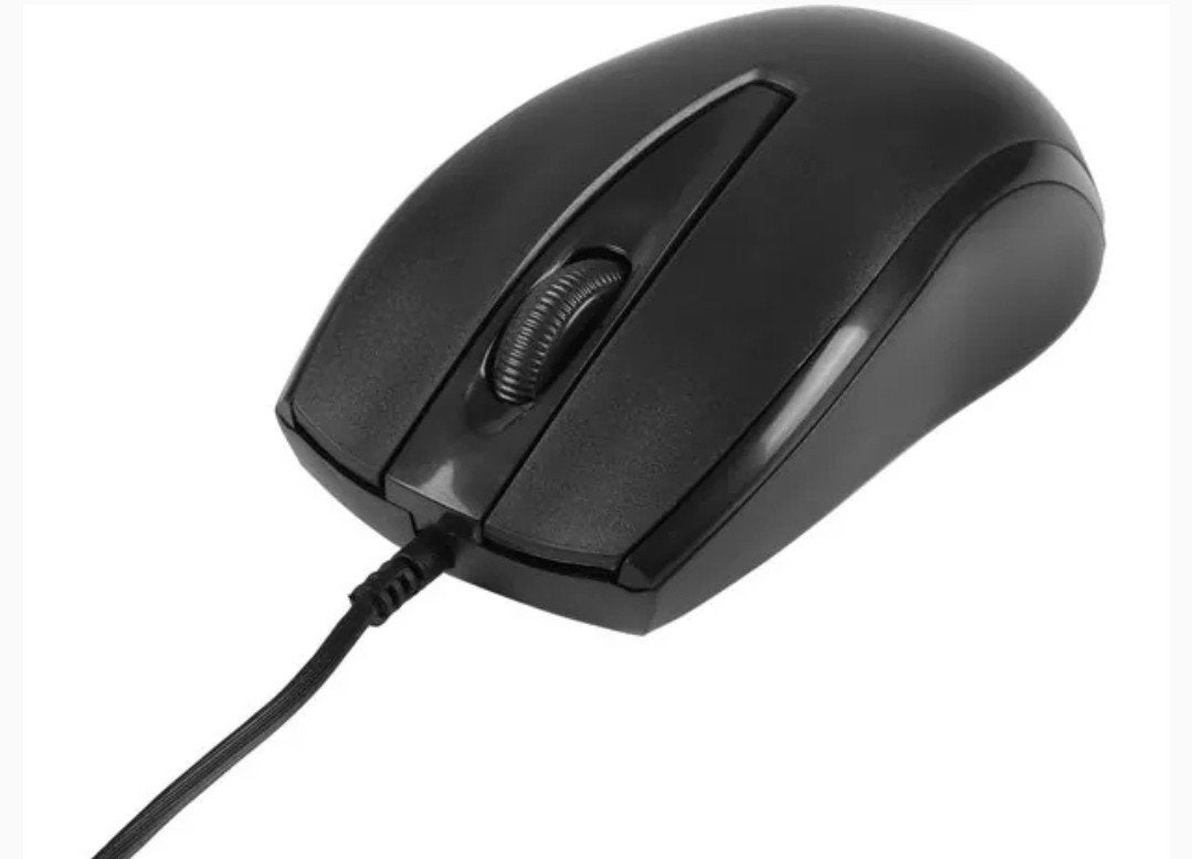 Q-Link Bedrade Muis USB-A 1200 DPI Zwart, Rechtshandig, Muis, Q-Link, Nieuw