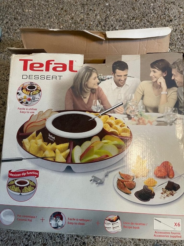 Tefal Dessert-fondue, Witgoed en Apparatuur, Fonduesets, Ophalen of Verzenden, Nieuw, Elektrisch, Fondueset