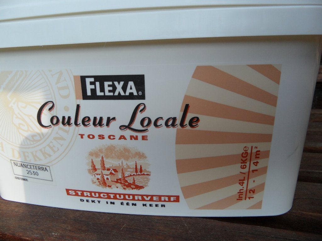 Flexa structuurverf  - Couleur Locale Toscane nr 2530  NIEUW, Overige kleuren, Nieuw, Ophalen of Verzenden, Verf