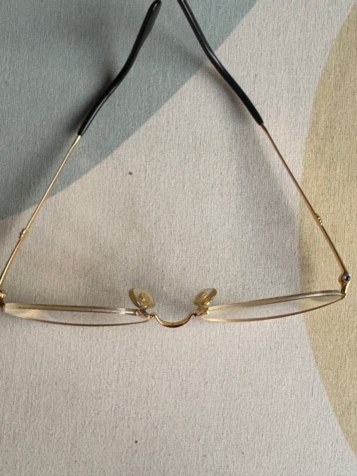 Originele Cartier bril - Gouden montuur met blauwe details, Overige merken, Gebruikt, Overige kleuren, Ophalen of Verzenden