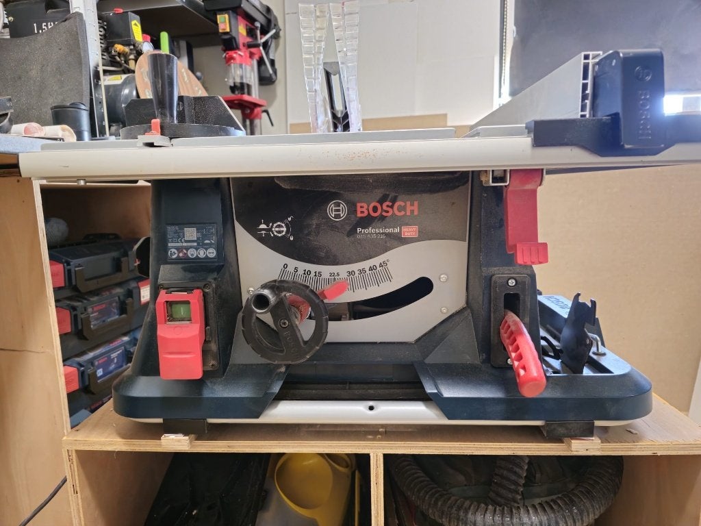 Bosch tafelzaag gts 635-216 met onderstel GTA 560, Ophalen, Gebruikt, Overige typen, 30 tot 70 mm