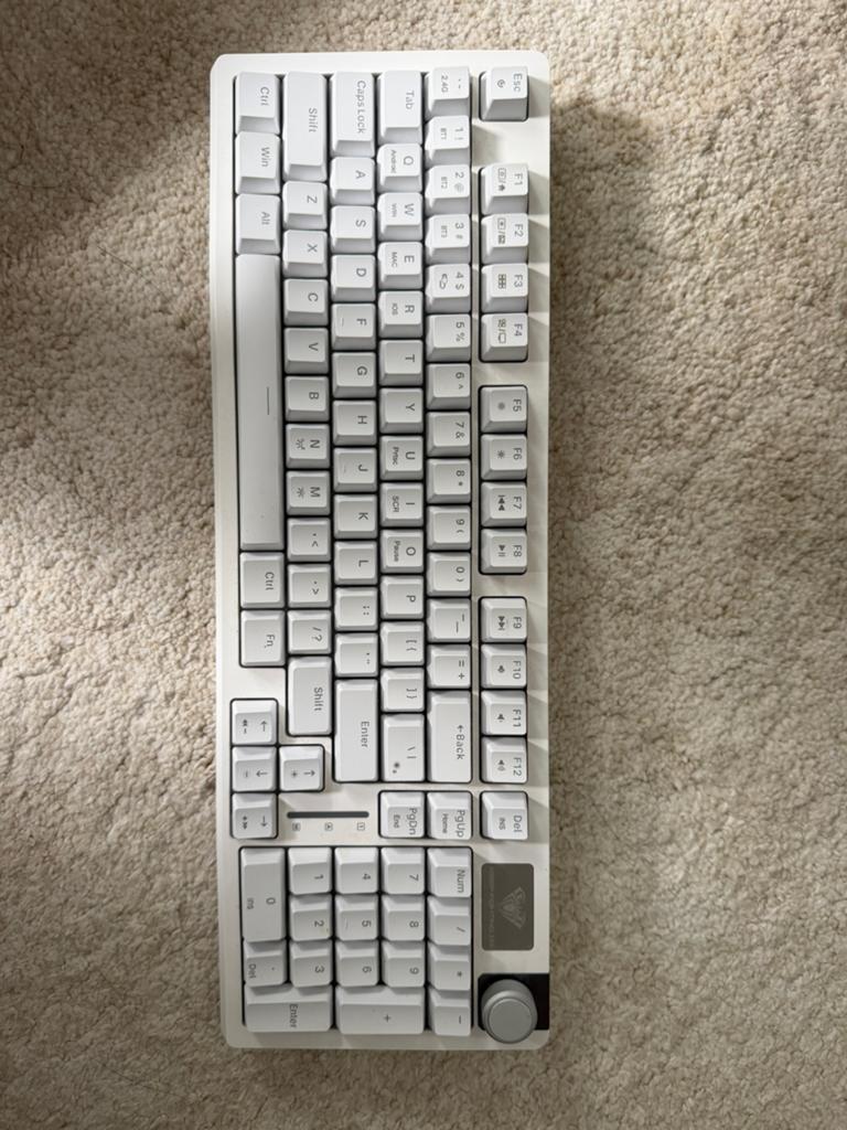 Ajazz draadloos mechanisch gaming toetsenbordZwarte switches, Computers en Software, Ophalen of Verzenden, Zo goed als nieuw, Gaming toetsenbord