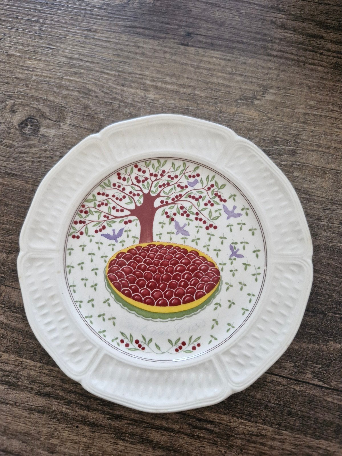 Gien Les Tartes gebaksbordje., Ophalen of Verzenden