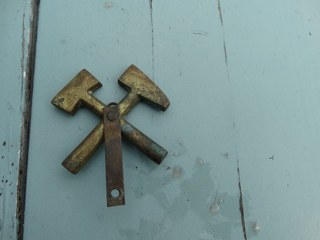 mijnwerkers embleen insigne, Verzamelen, Ophalen, Gebruikt
