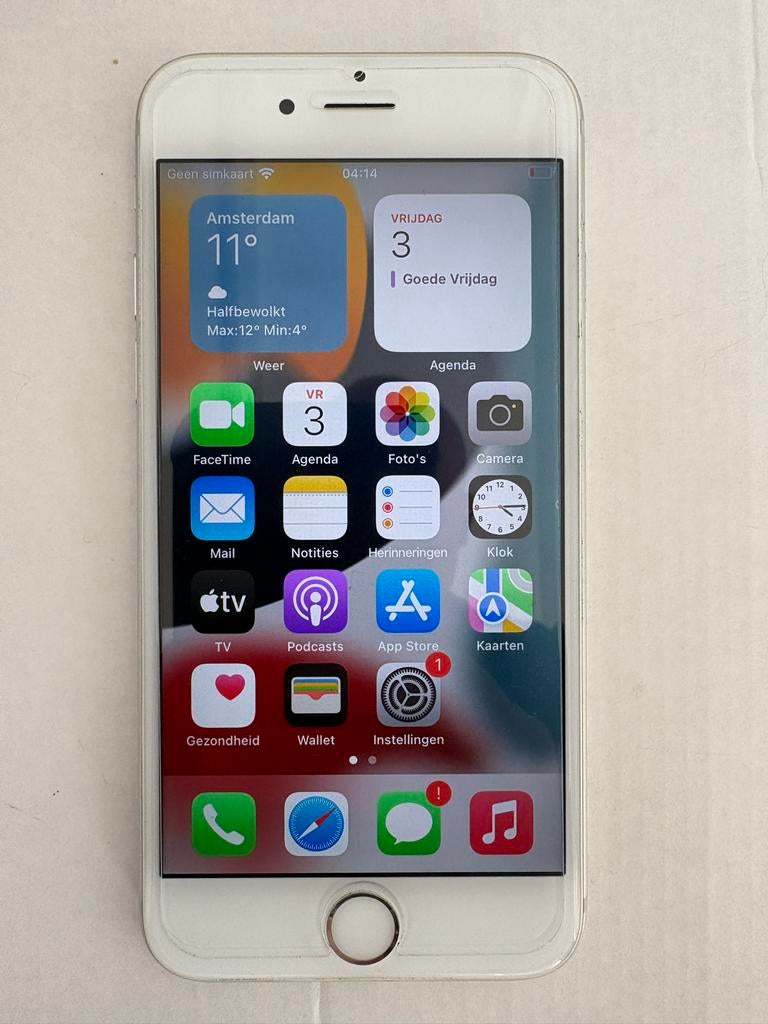 iPhone 6S Zilver, Telecommunicatie, Mobiele telefoons | Apple iPhone, Ophalen, Gebruikt, Zonder simlock, Zonder abonnement