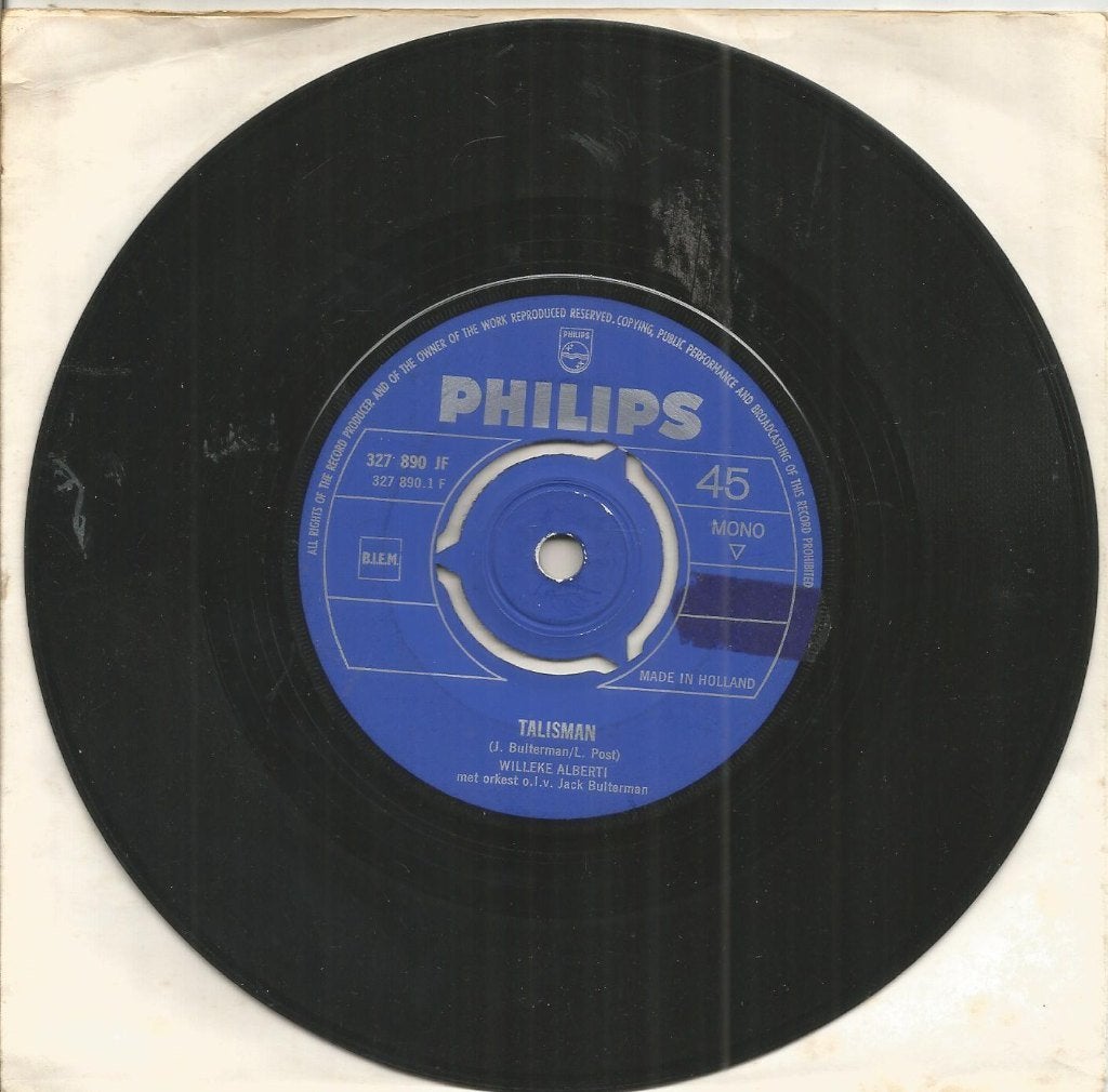 Willeke Alberti – Talisman (1965), Gebruikt, 7 inch, Ophalen of Verzenden, Levenslied of Smartlap