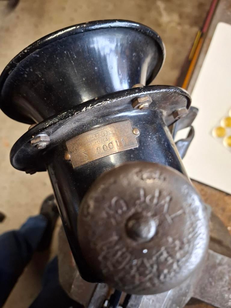 Antieke handbediende toeter (jaren '20) voor auto/motor, Ophalen of Verzenden