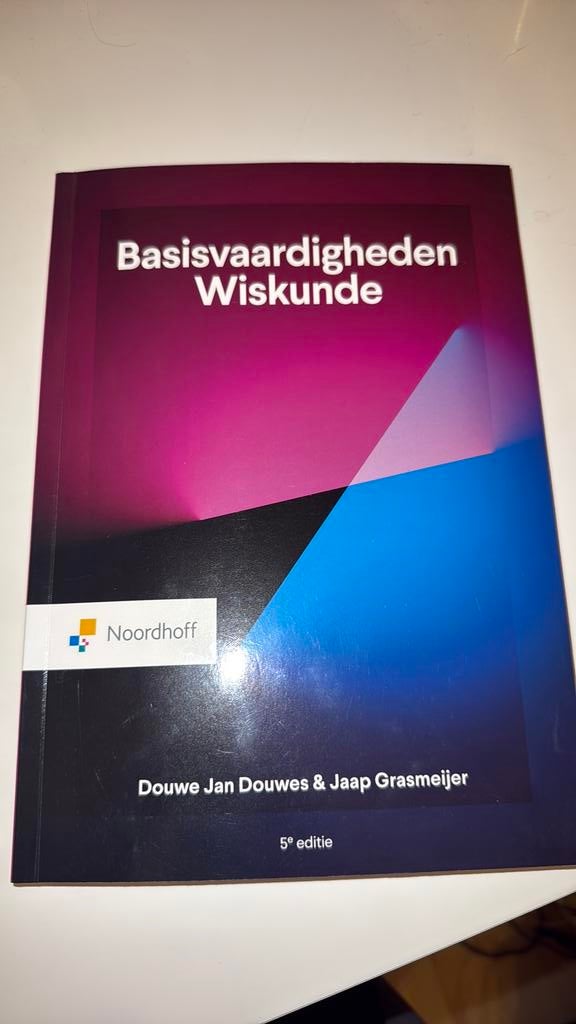 Basisvaardigheden Wiskunde, Boeken, Ophalen, Douwe Jan Douwes, Nieuw, HBO