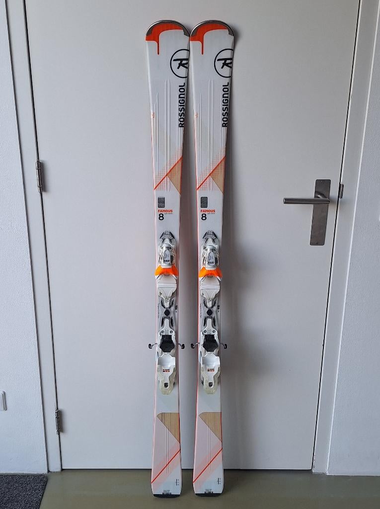 Rossignol Famous 8 carve ski's 156cm Look Xpress bindingen, Ophalen, 140 tot 160 cm, Gebruikt, Rossignol
