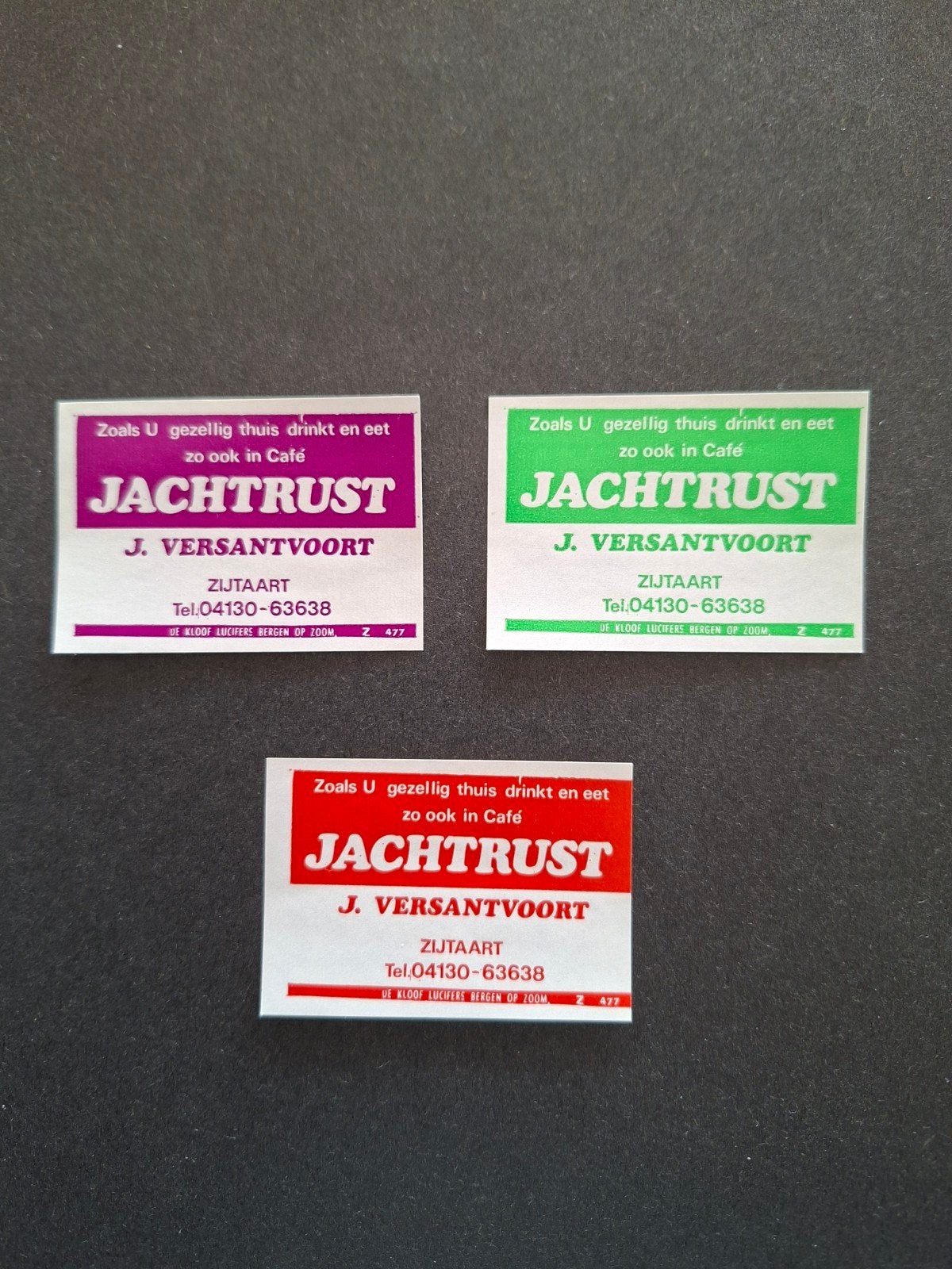 Lucifermerken Zijtaart Café Jachtrust, Verzenden, Zo goed als nieuw, Luciferdoosjes of -merken
