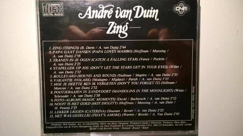 André van Duin - Zing, Ophalen of Verzenden, Zo goed als nieuw, Pop