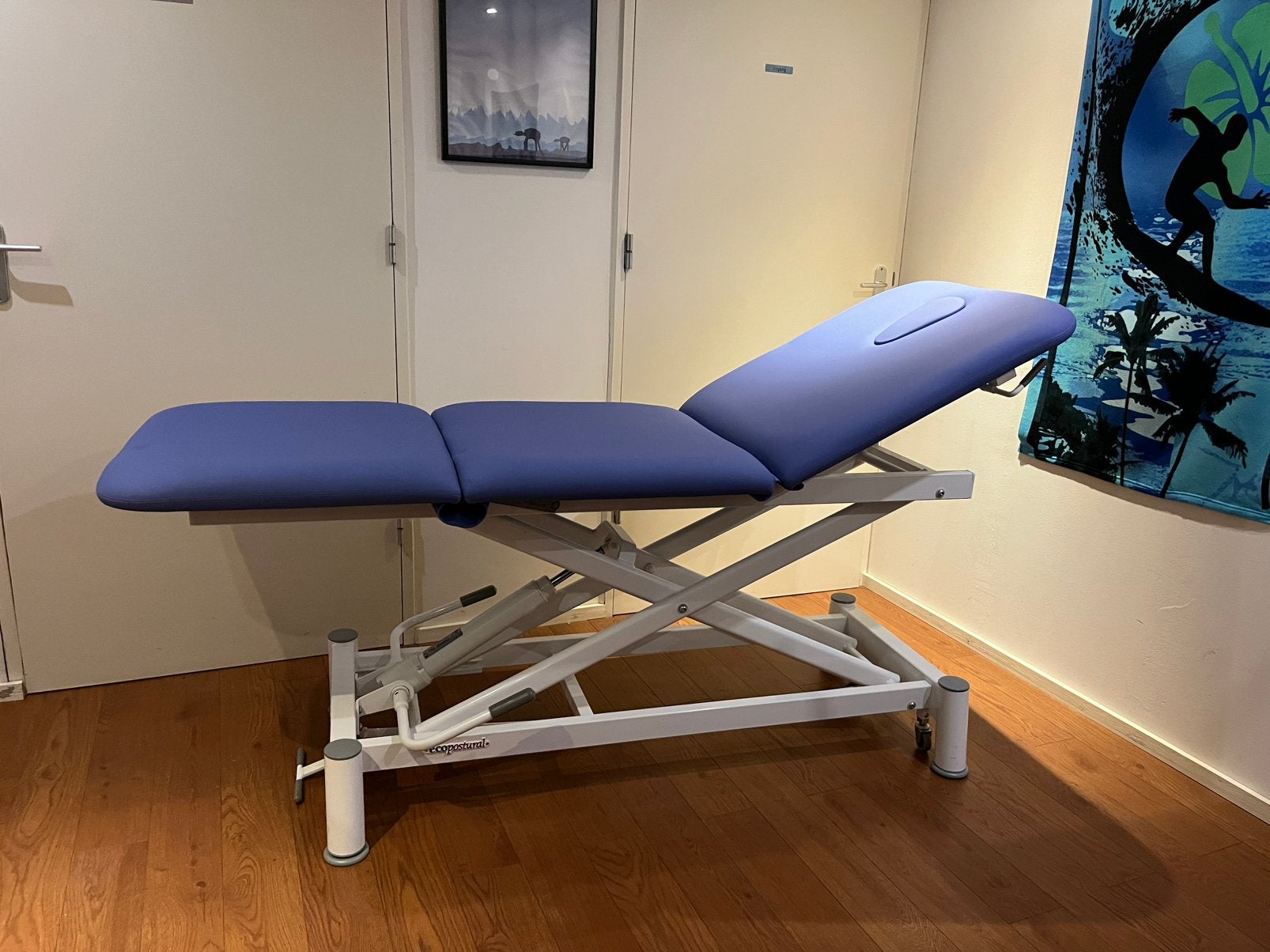 Ecopostural C7726 Behandeltafel 189x70cm Blauw, Ophalen, Zo goed als nieuw, Massagetafel