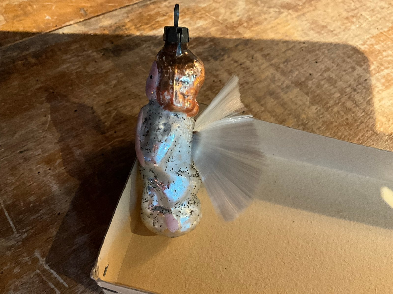 ANTIEKE KERSTBAL ENGEL, Ophalen of Verzenden, Gebruikt
