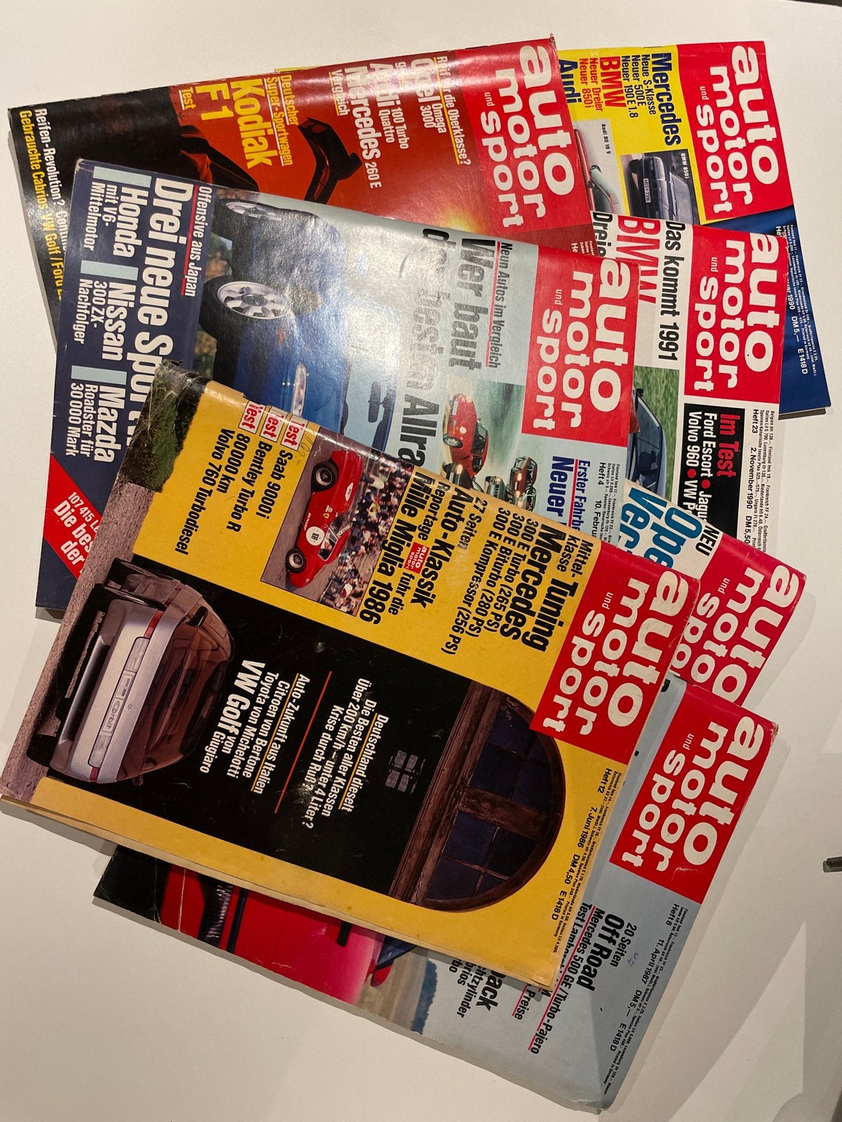 7x Auto Motor und Sport tijdschriften 1986-1990, Ophalen of Verzenden, Gelezen, Algemeen