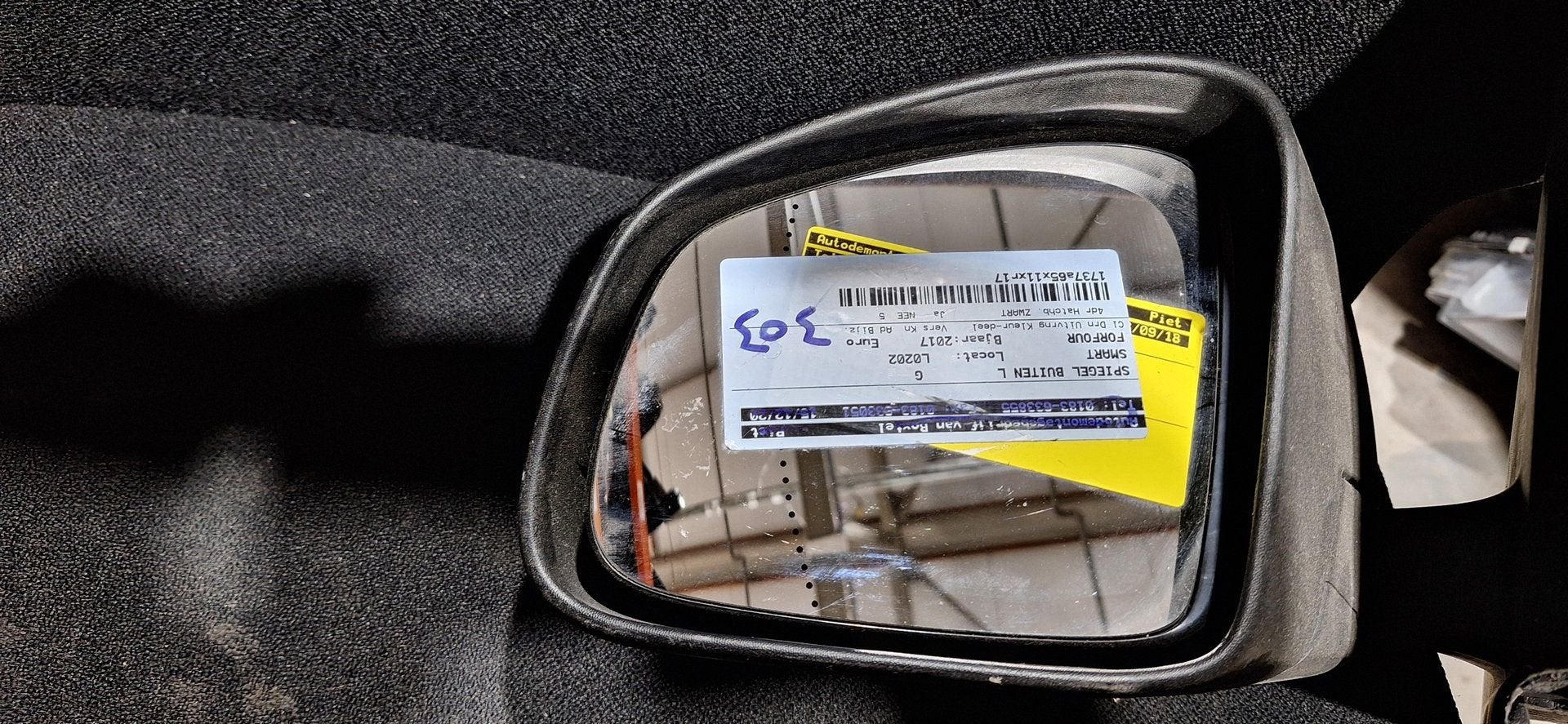 buitenspiegel links  Smart Forfour uit het bouwjaar 2017., Gebruikt, -, -, Ophalen of Verzenden