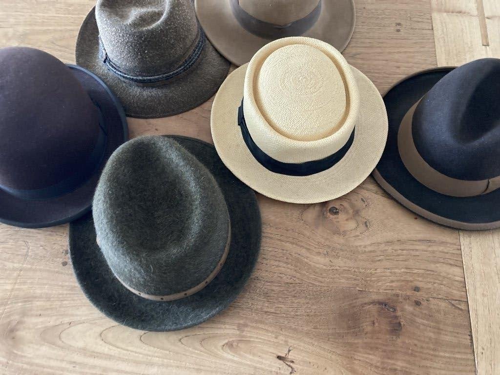 Diverse heren hoeden - Stetson, Panama, Indiana Jones, bol, Kleding | Heren, Hoeden en Petten, Ophalen of Verzenden, Zo goed als nieuw