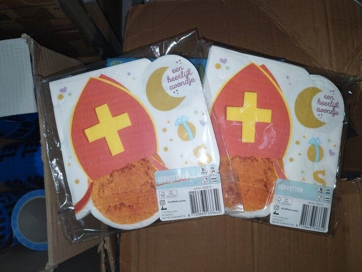 PARTIJ SINTERKLAAS SERVETTEN EEN HEERLIJK AVONDJE, Diversen, ., Nieuw, Ophalen of Verzenden, .